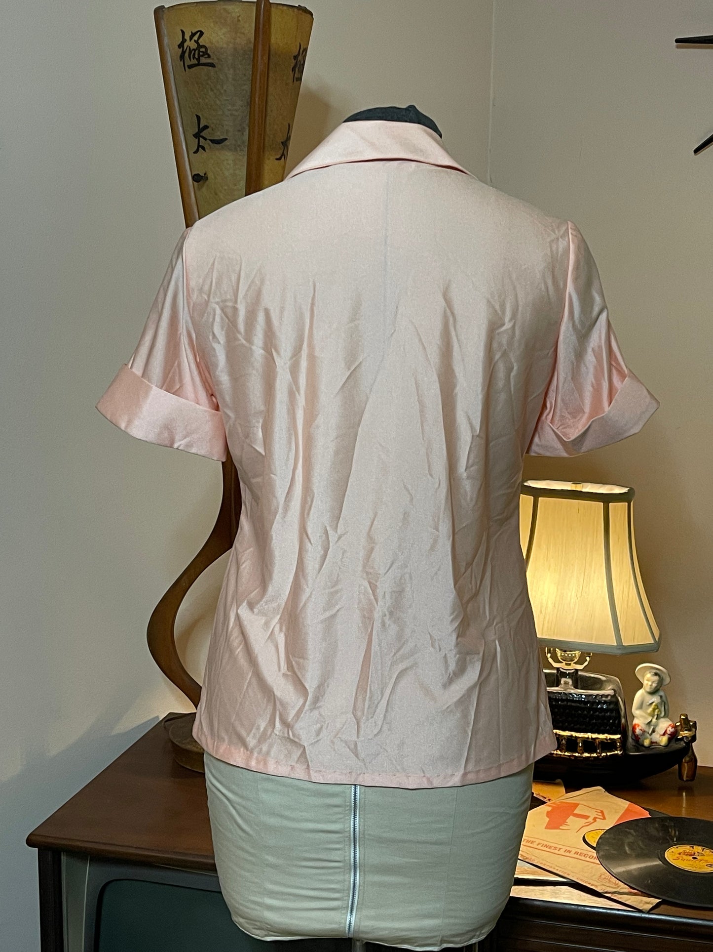 Peach Short Sleeved Blouse