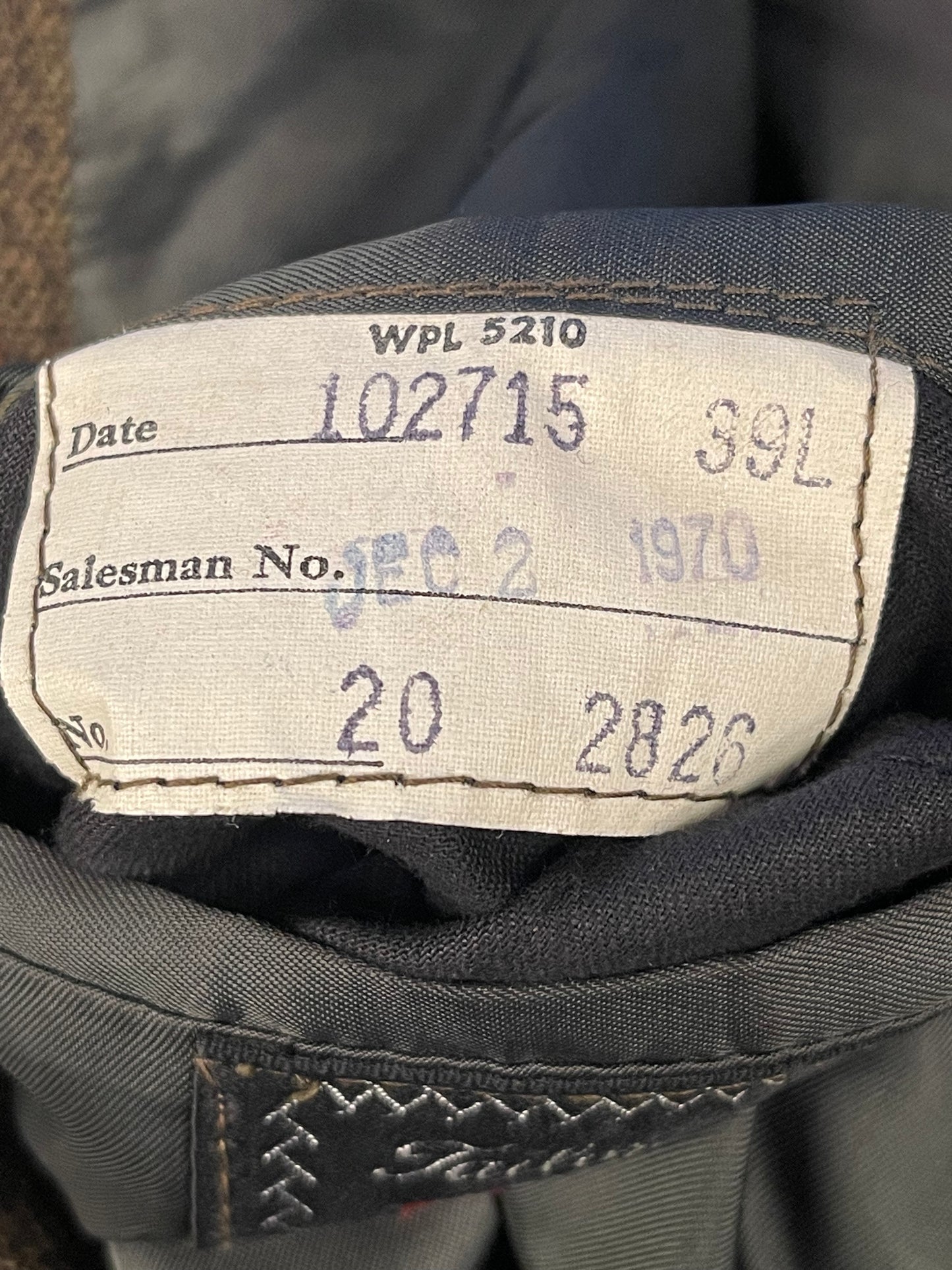 70s Brown Wool Belt Back Suit