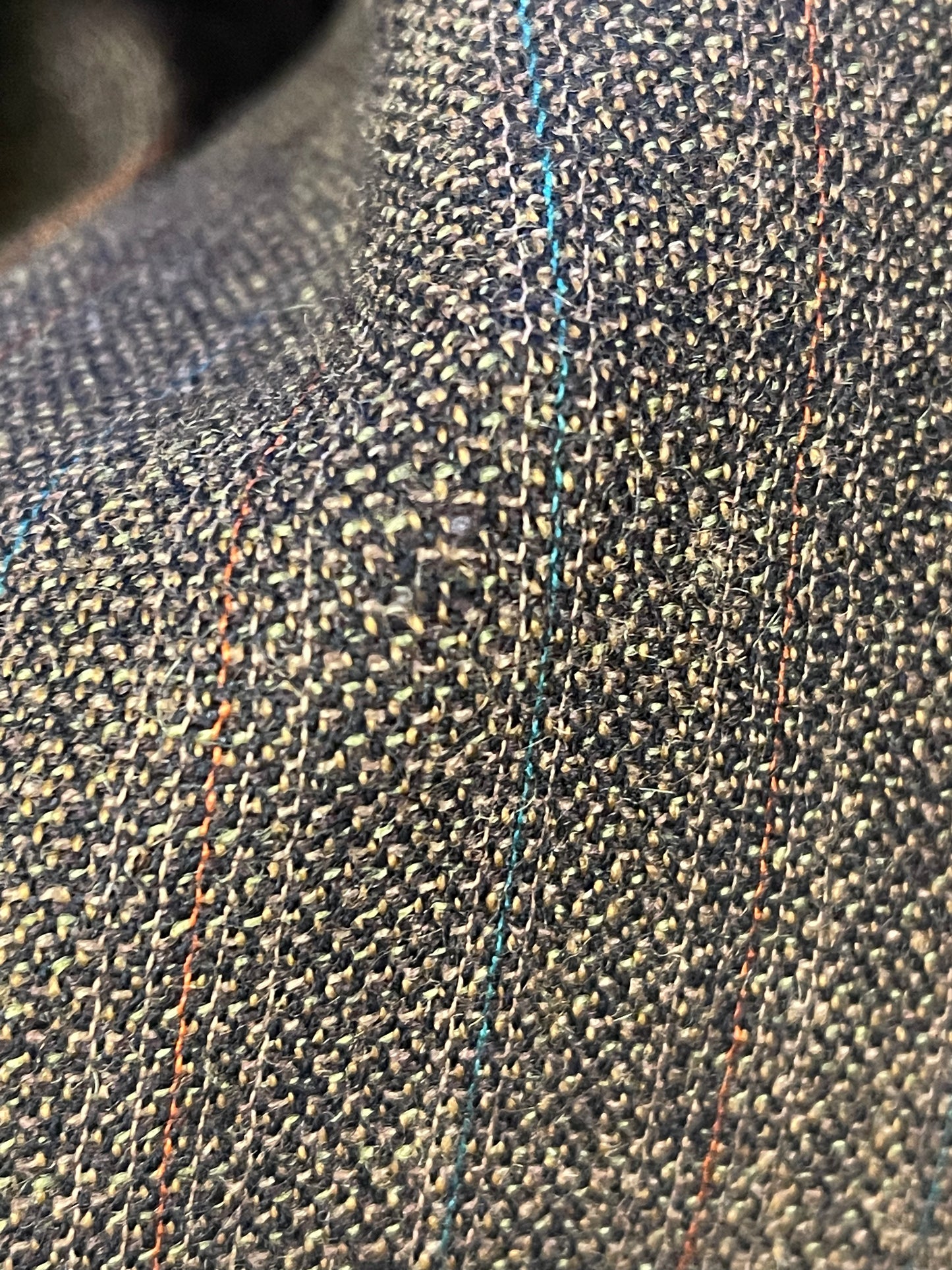 70s Brown Wool Belt Back Suit