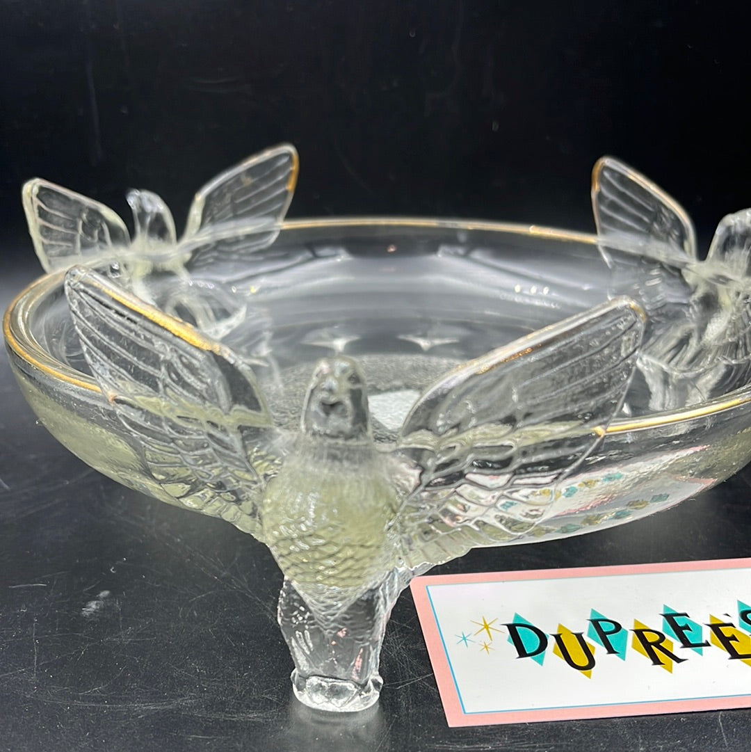 Footed Glass Bowl