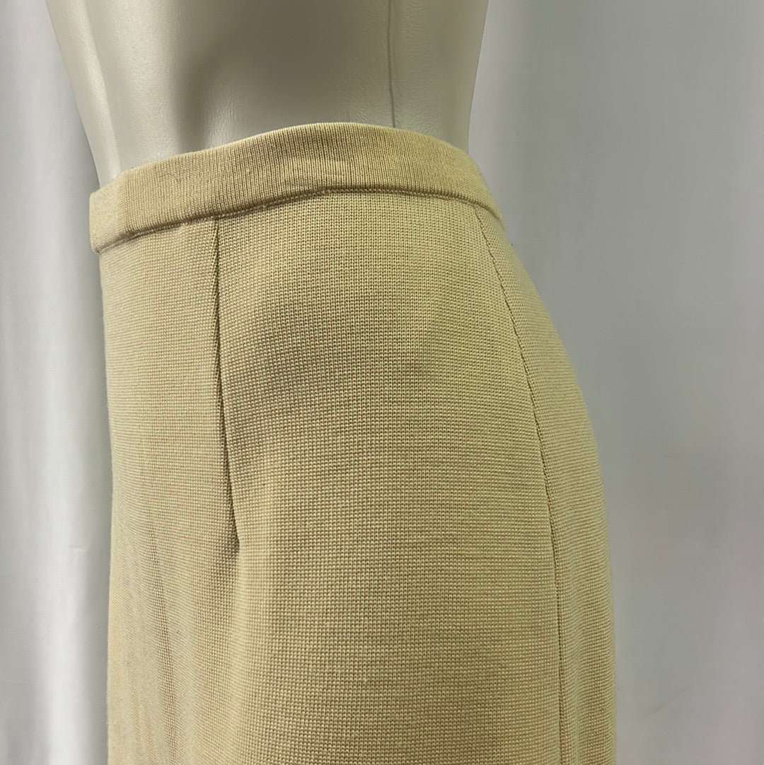 Ivory Zephyr Wool Skirt