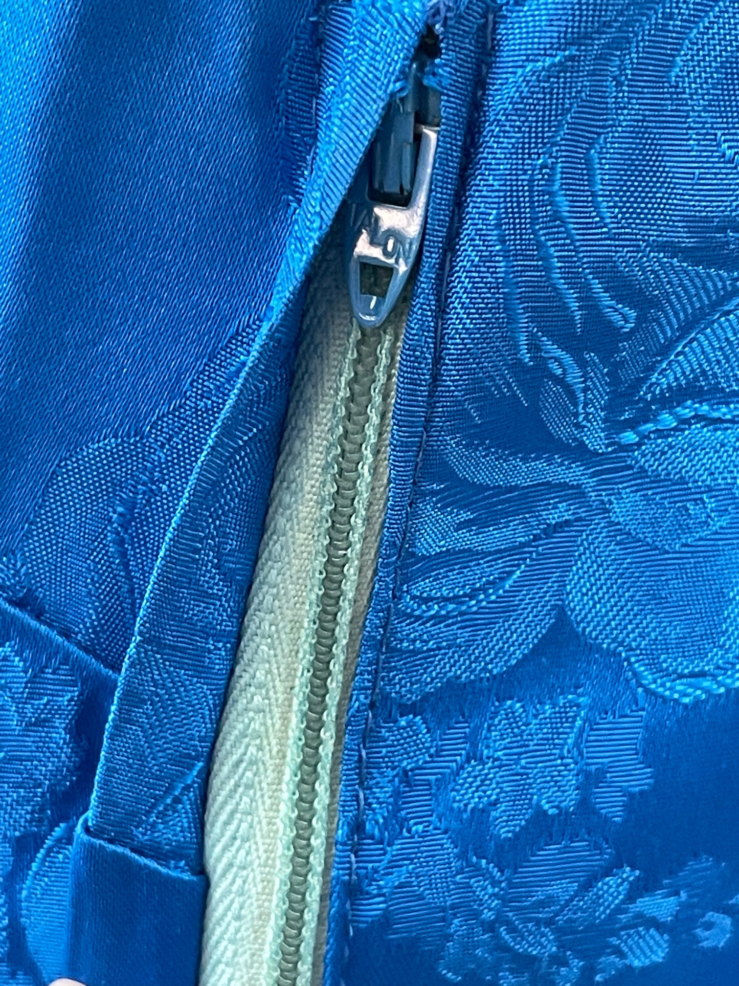 Royal Blue Brocade 2 Pc. Set