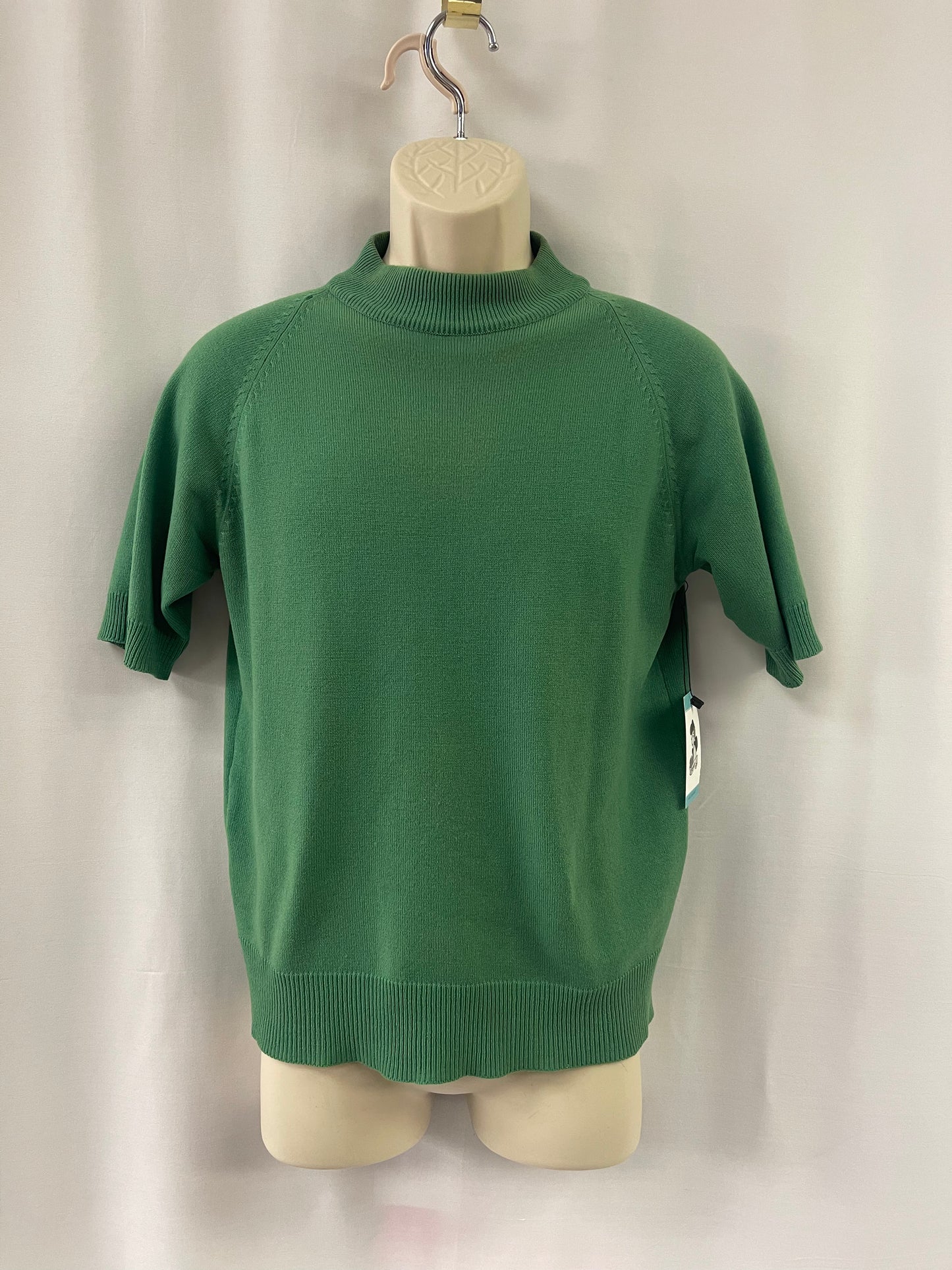Solid Emerald Green Knit Shirt