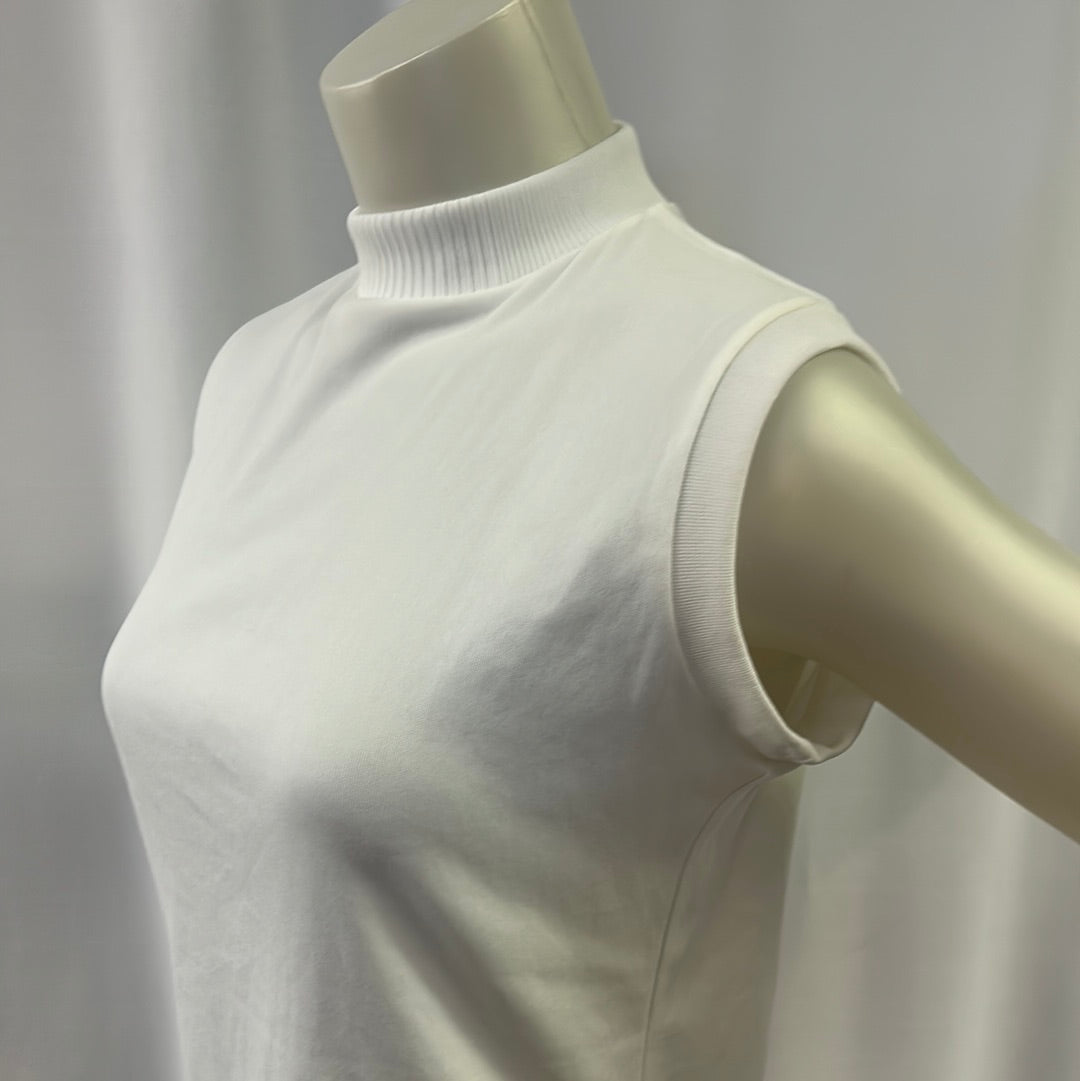 Women’s Sleeveless White Tank