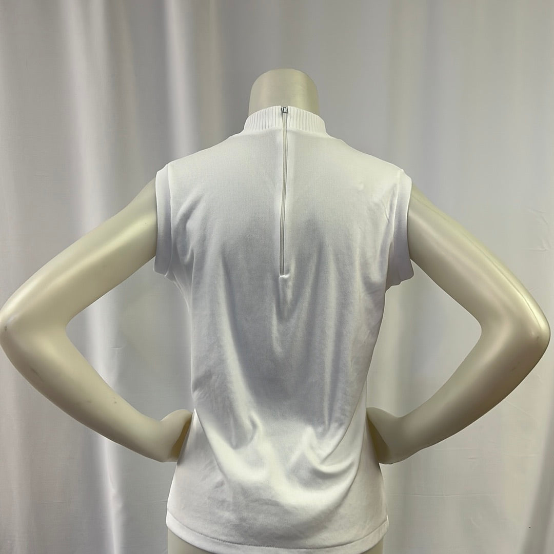 Women’s Sleeveless White Tank