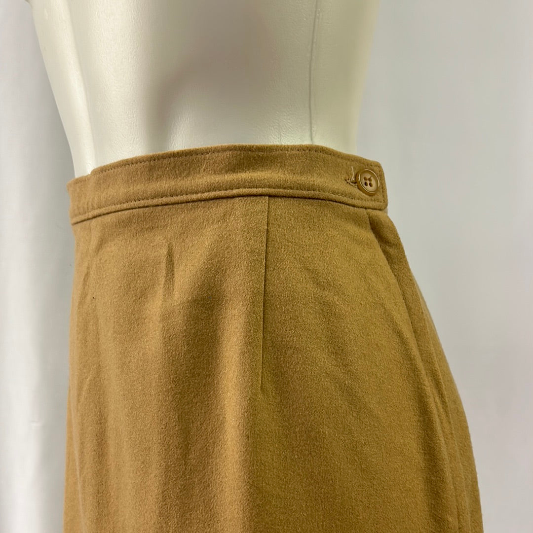 70s Tan Pendleton Wool Skirt