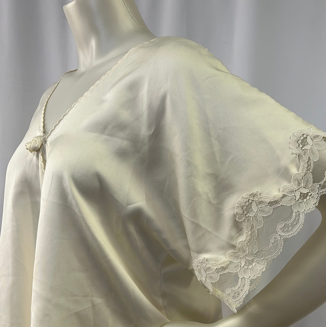 White Silk Lace Shirt