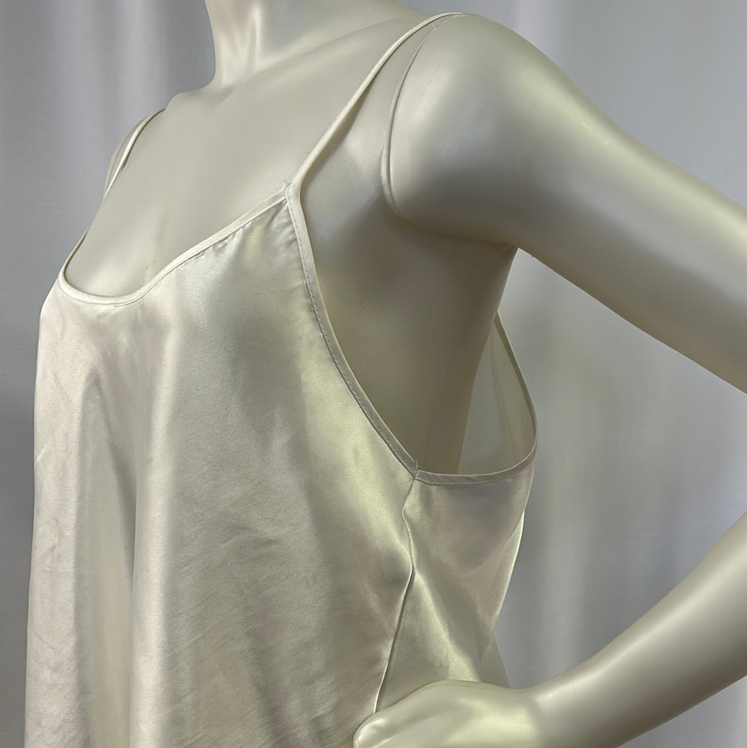 Plain White Satin Chemise