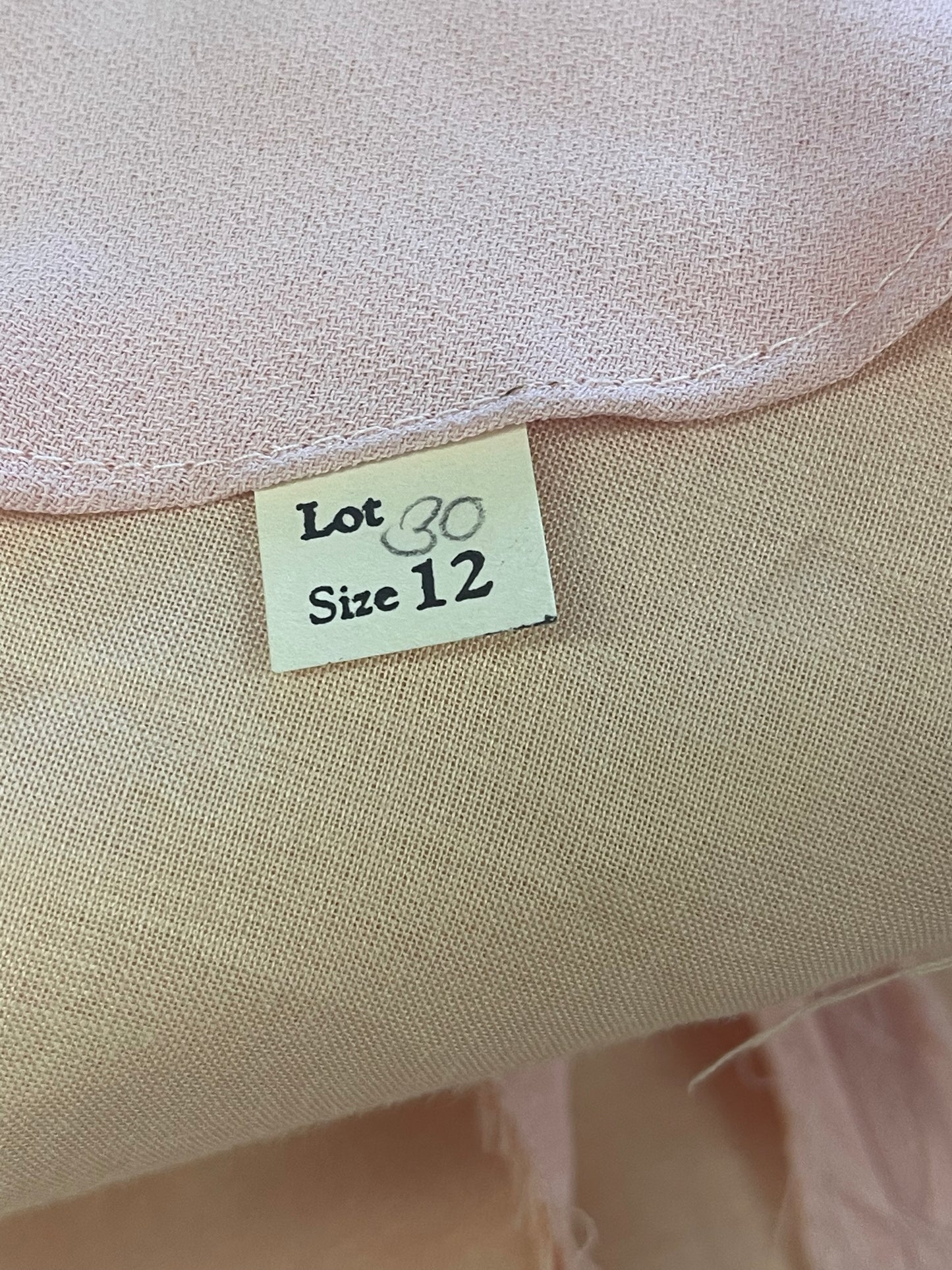 1970 Pink Mod Dress With Chiffon Sleeves