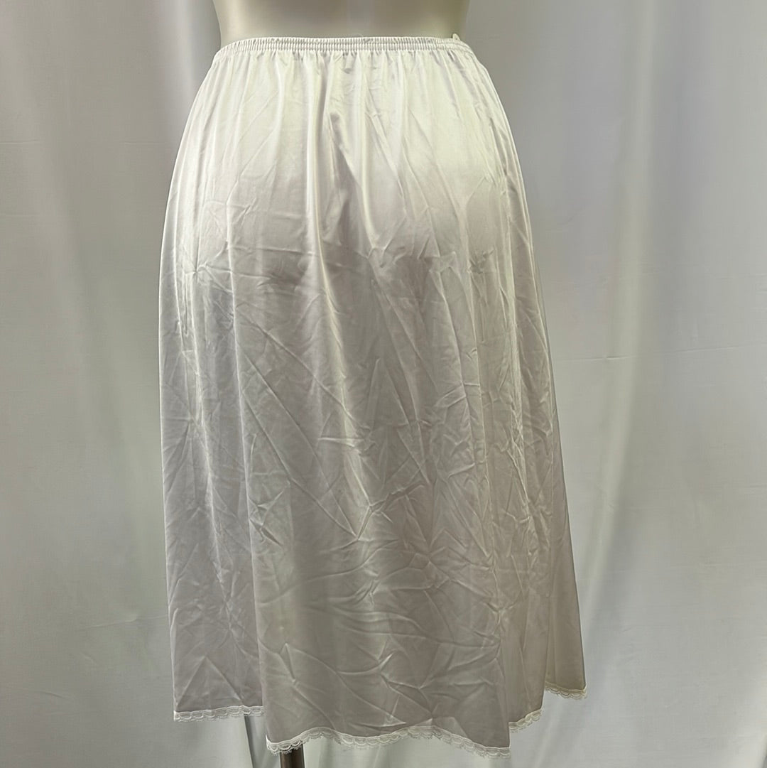 Soft White Half Skirt Slip