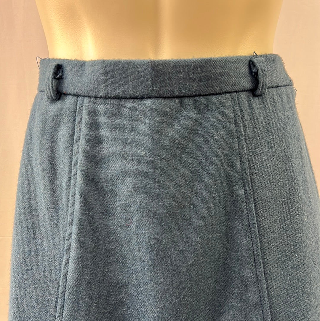 Women’s Dark Blue Wool Skirt