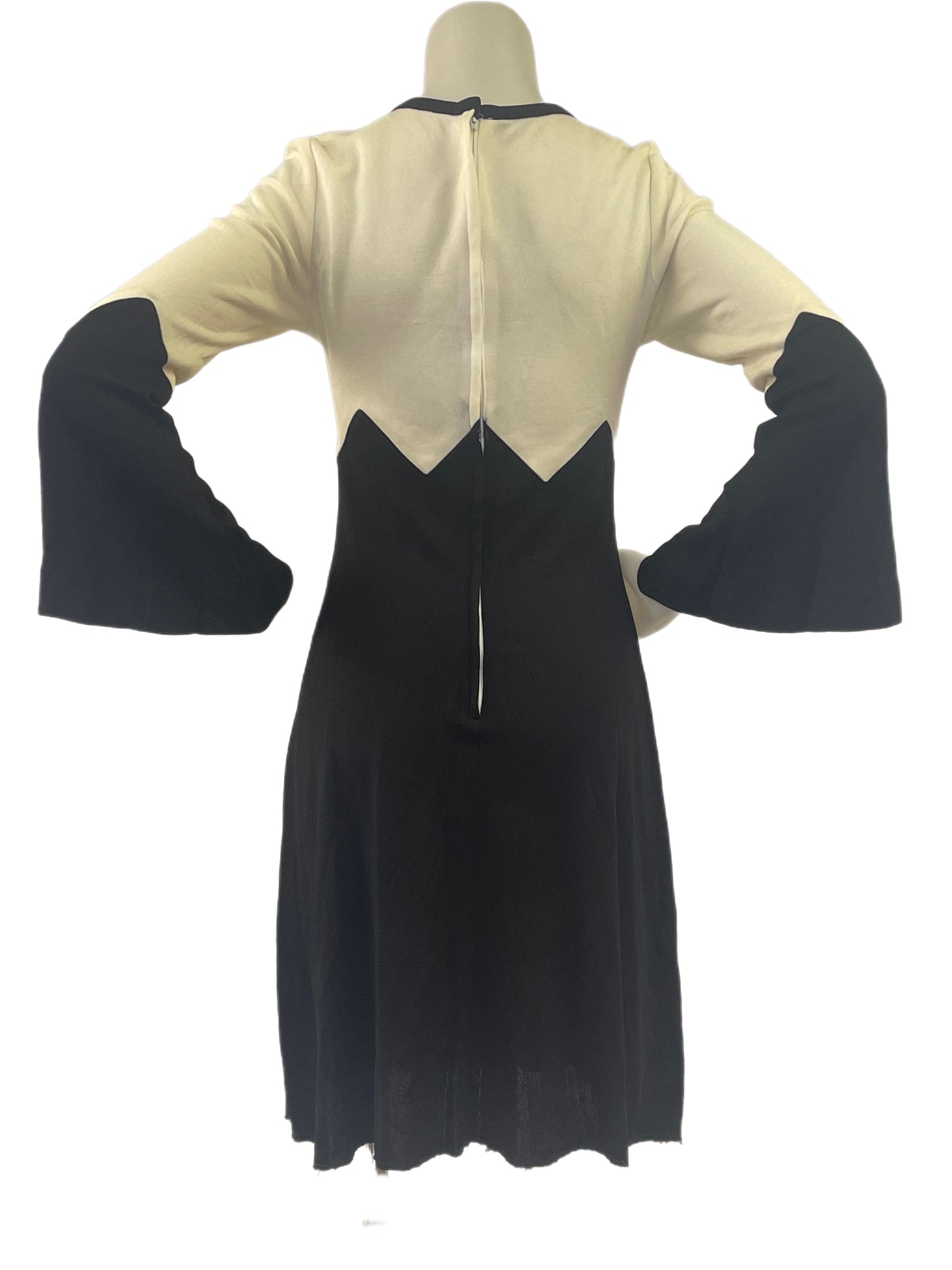 Black & Ivory Mod Mini Dress