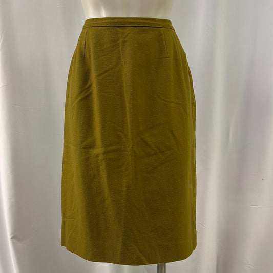 Women’s Olive Green Wool Skirt