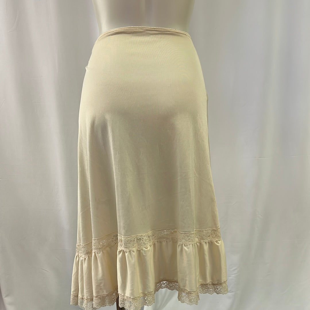Beige Silk Lace Slip