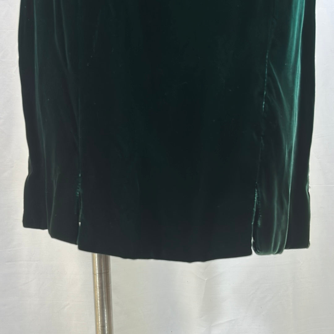 Green Velvet Dress