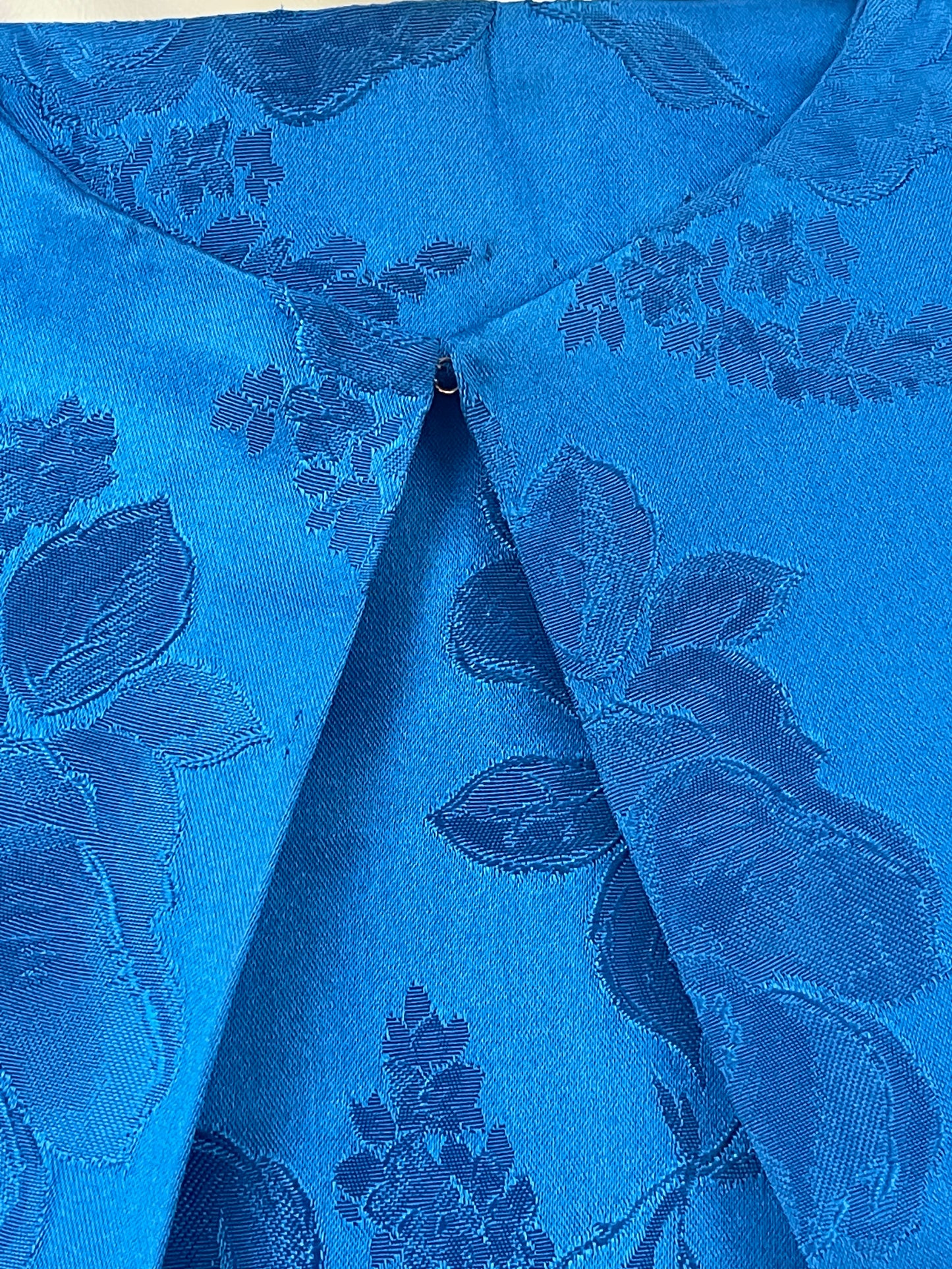 Royal Blue Brocade 2 Pc. Set