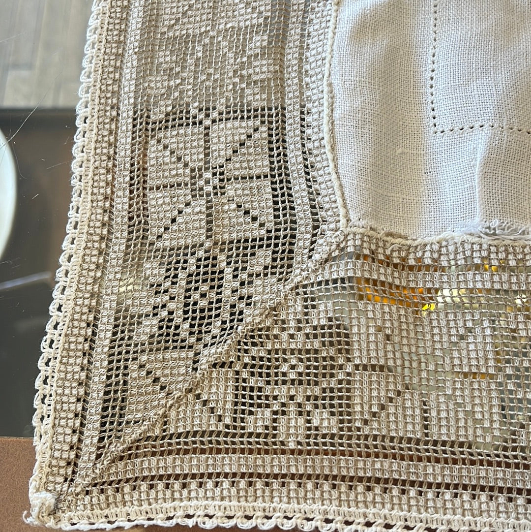 Ecru table runner