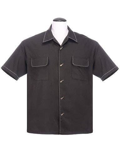 The Musician Bowling Shirt in Black