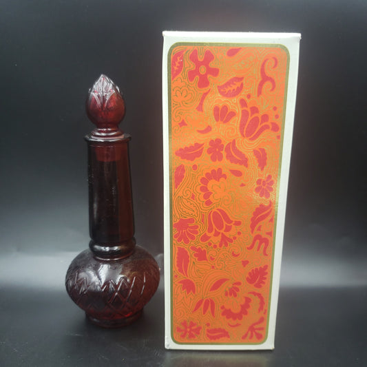 Avon Garnet Bud Vase w/Somewhere cologne