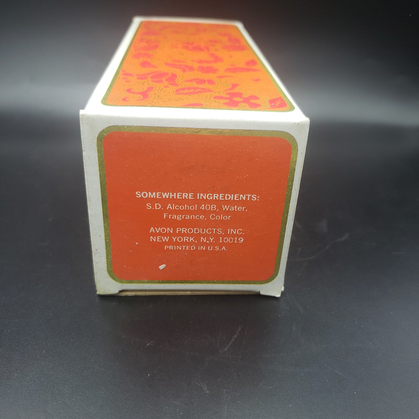 Avon Garnet Bud Vase w/Somewhere cologne