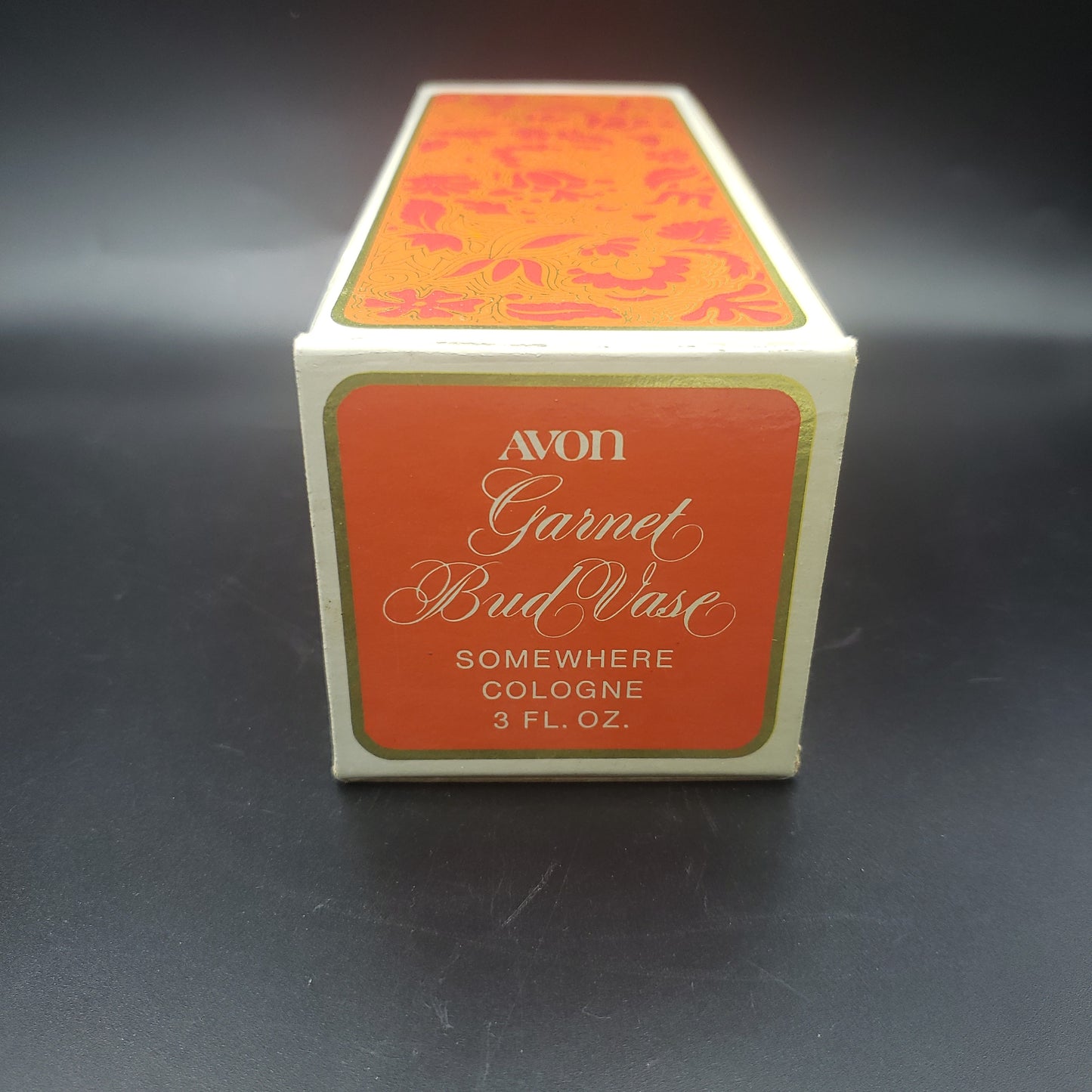 Avon Garnet Bud Vase w/Somewhere cologne
