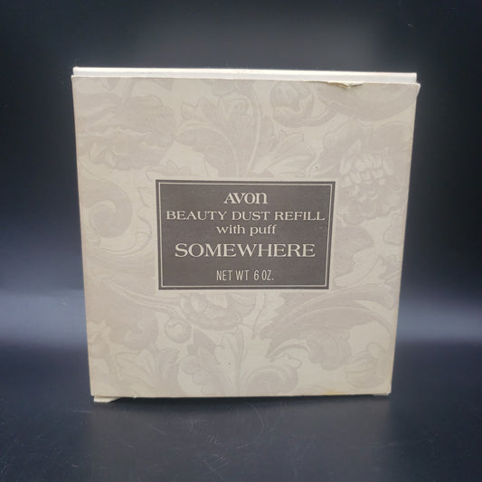 Avon Somewhere Beauty Dust refill w/puff