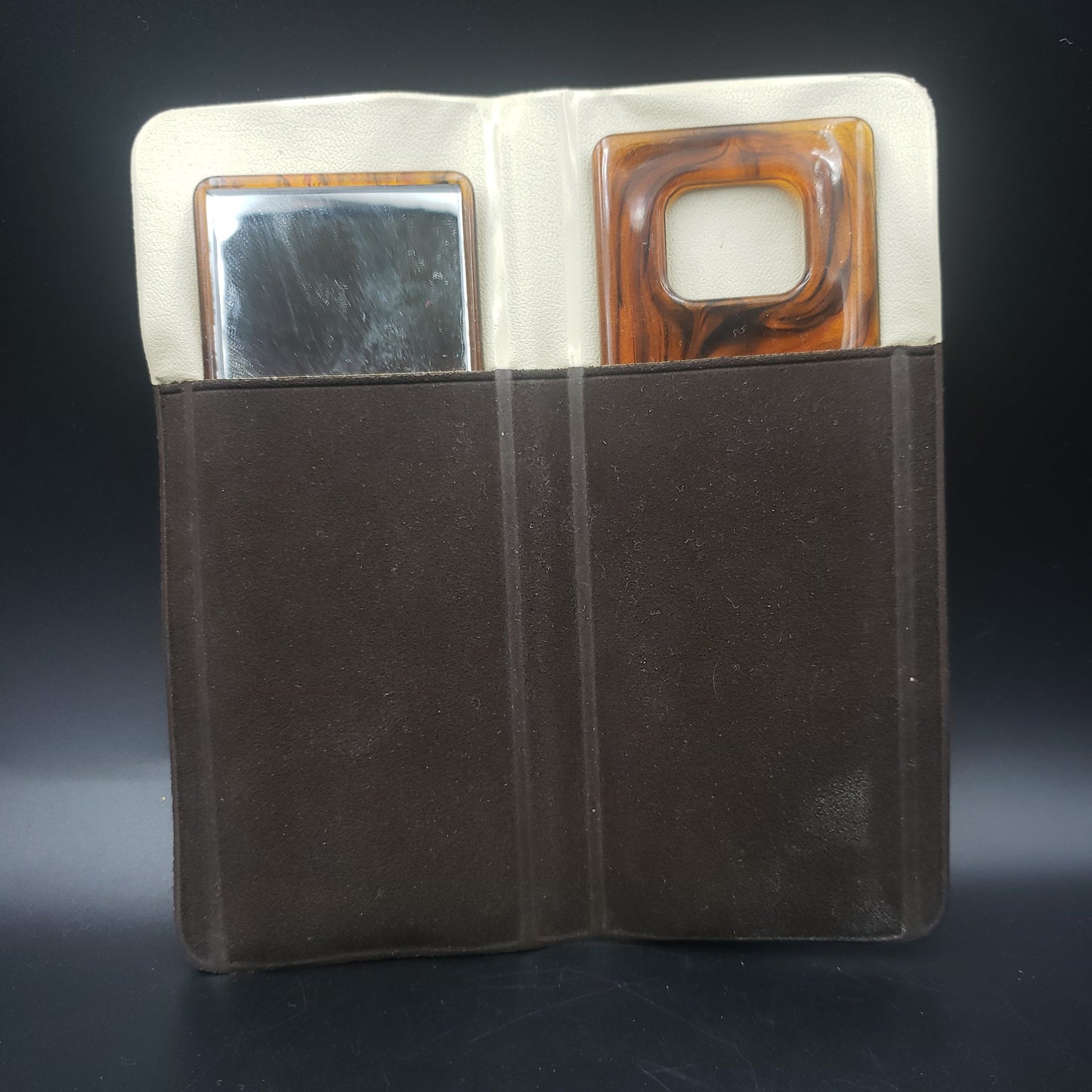 Travel mirror and comb set