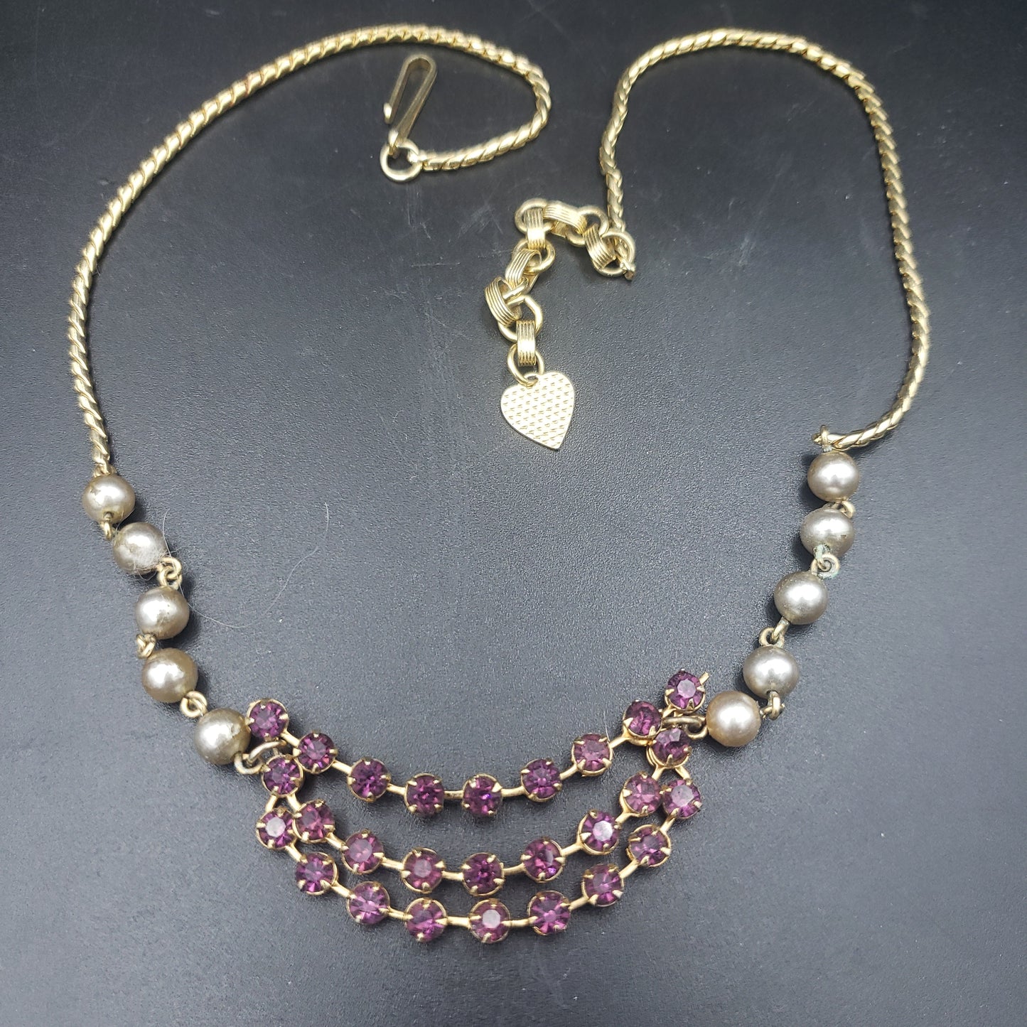 Costume necklace and earring set
