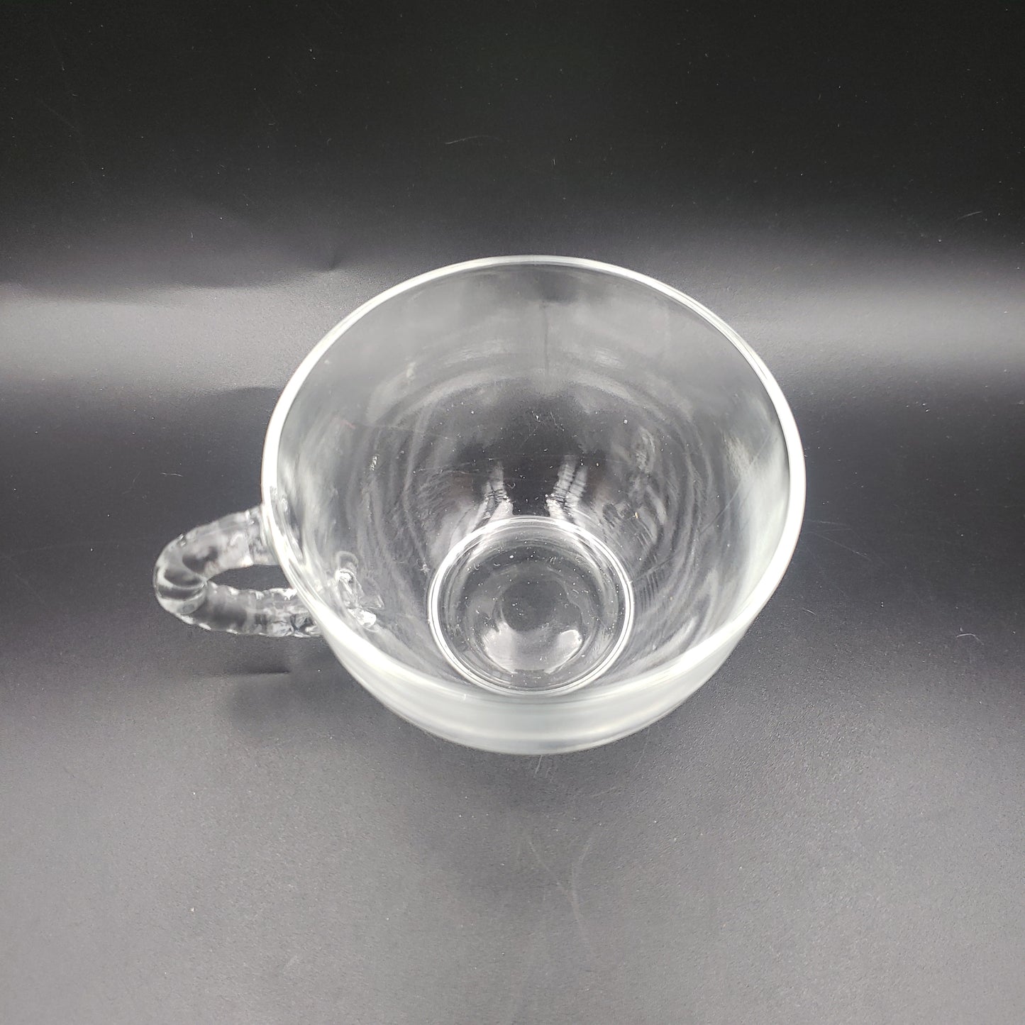 Set of 8 Bubble Handle Tea Cups