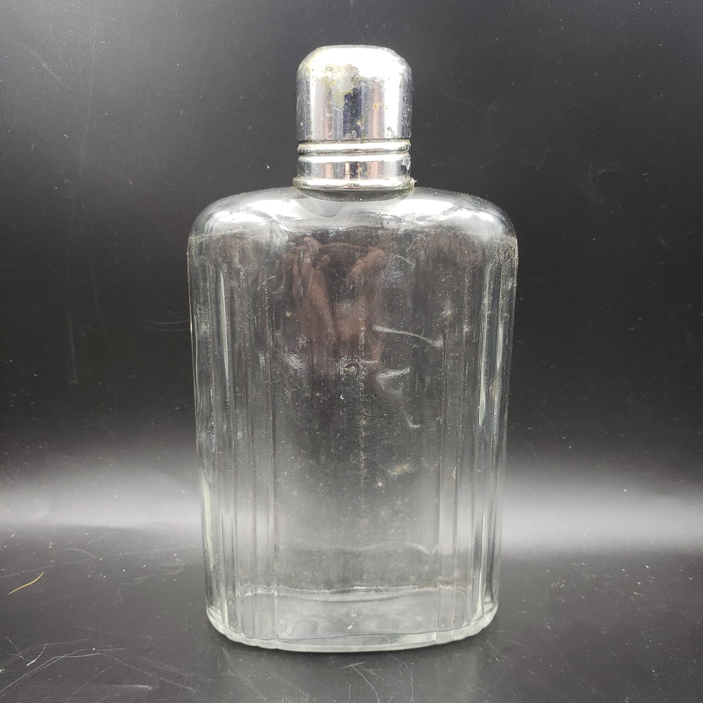Glass Flask with Leather Pouch