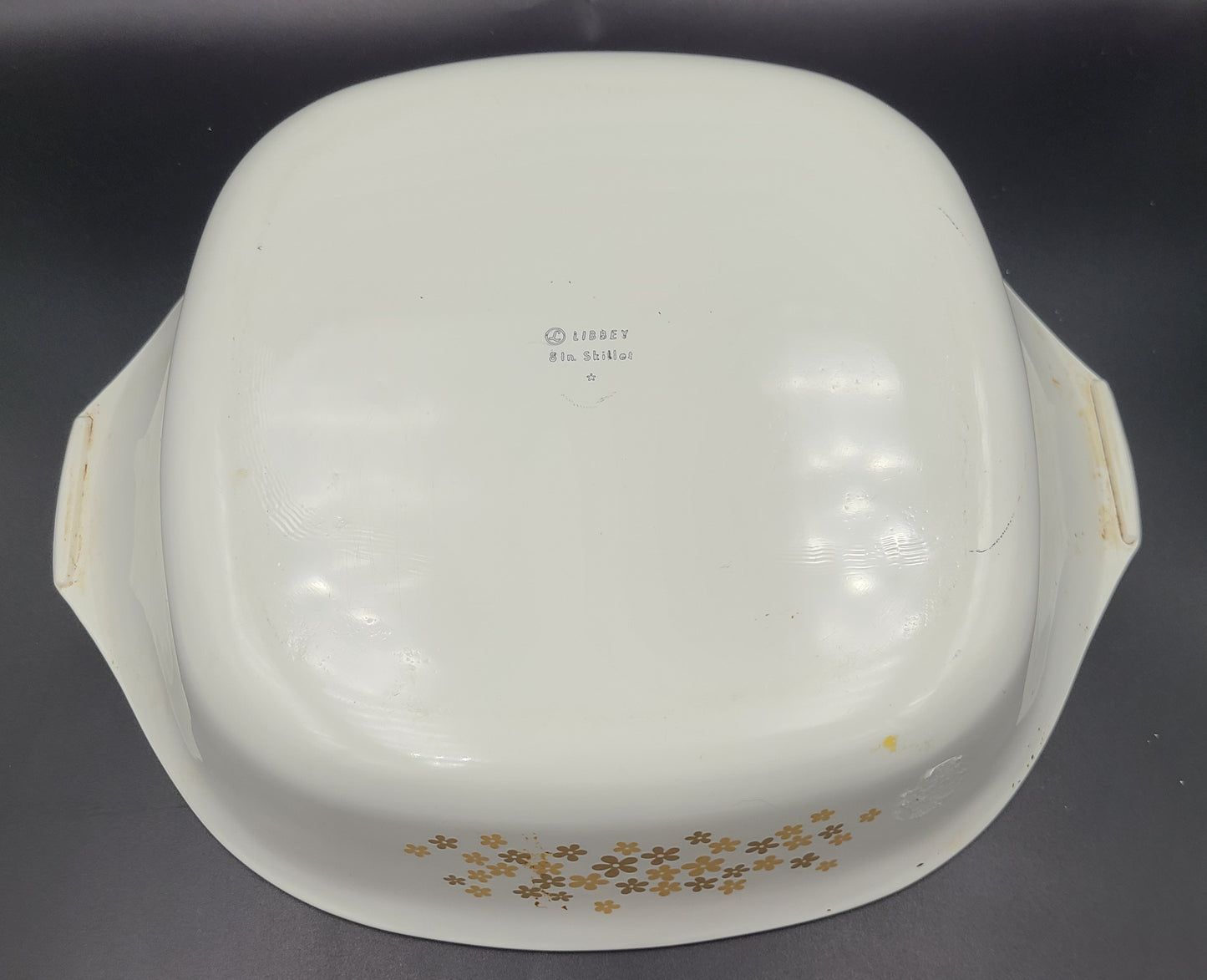 Libbey Brown Daisies Casserole Set