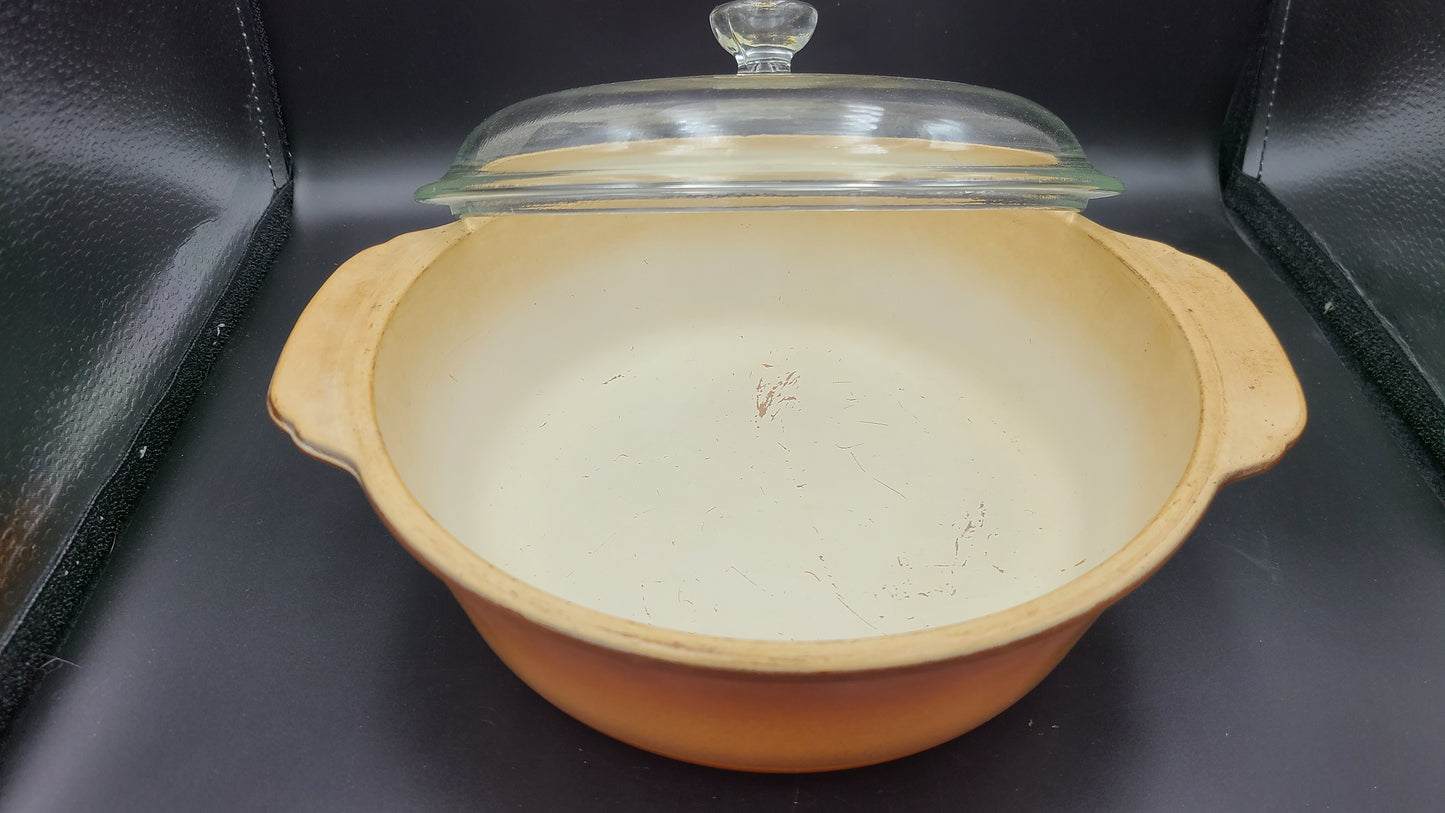 Anchor Hocking Mira Clean Covered Dish Used