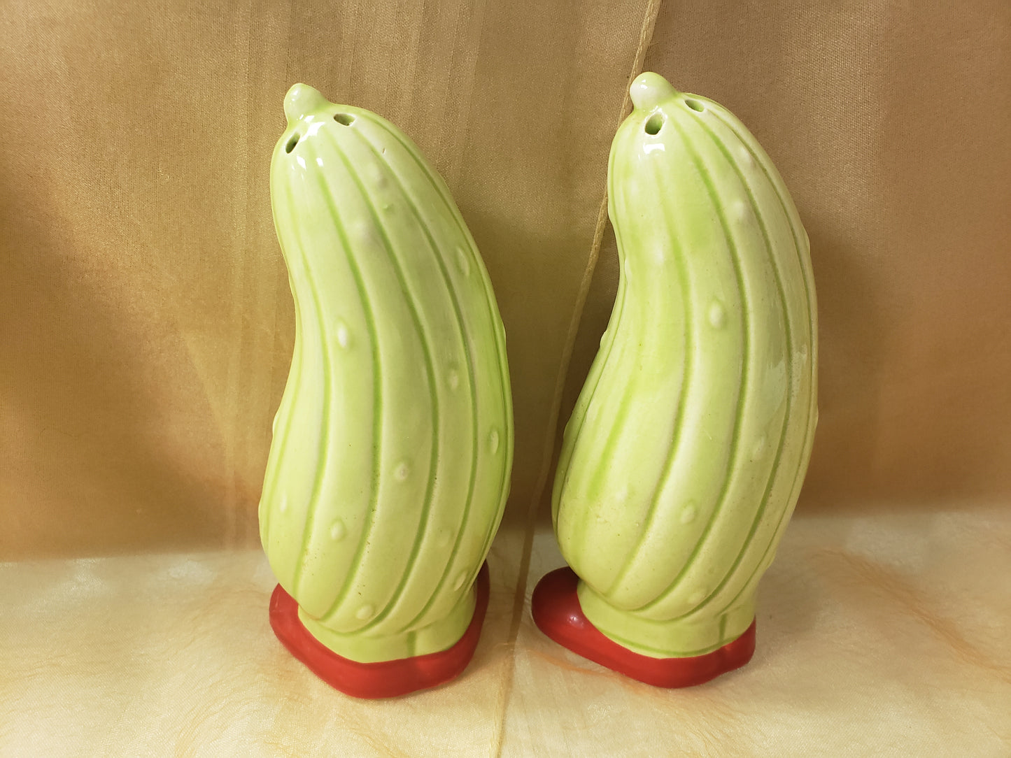 Angry Pickle Salt and Pepper Shakers