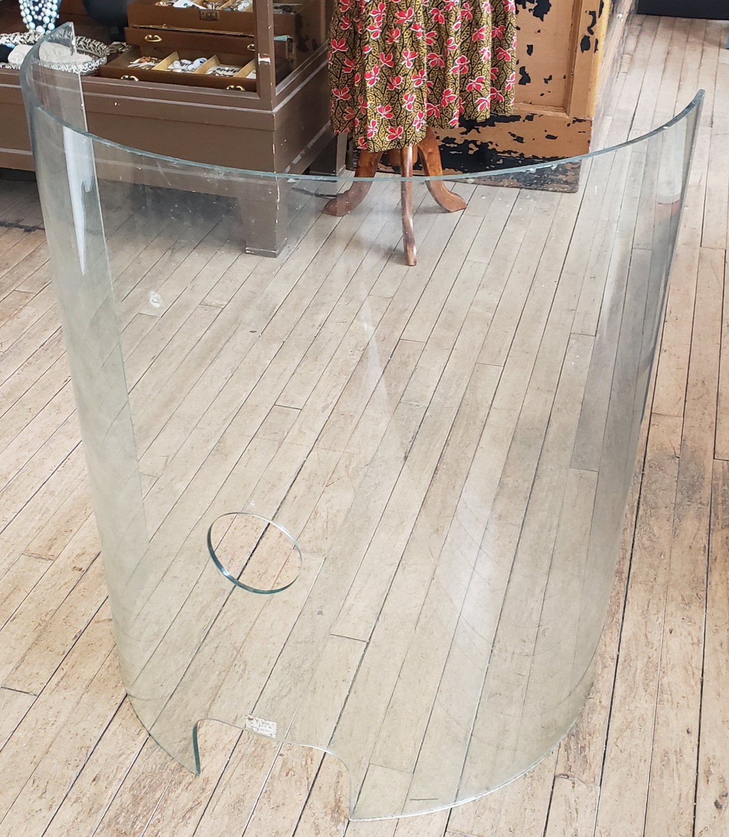 Round Ticket Booth Window