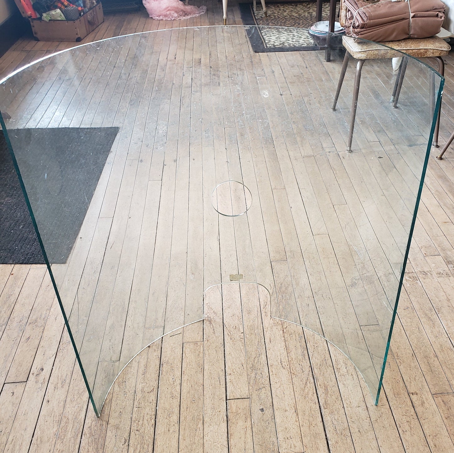 Round Ticket Booth Window