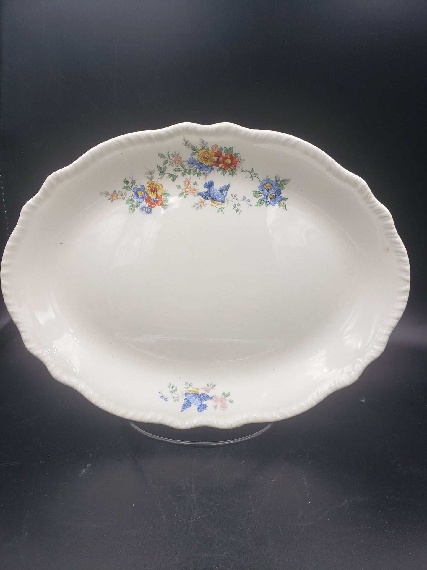 Blue Bird Serving Platter