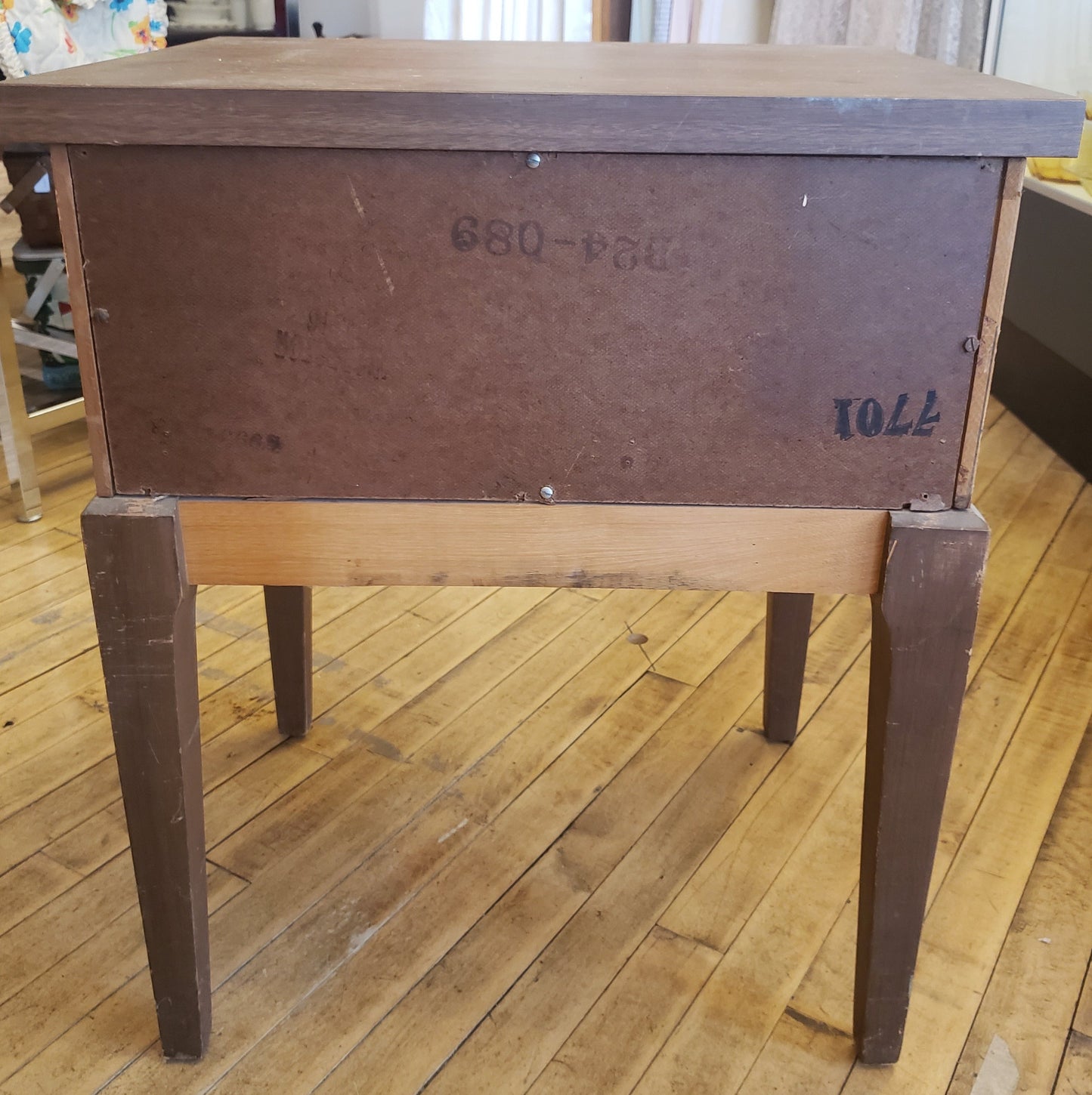 Dark Wood End Table