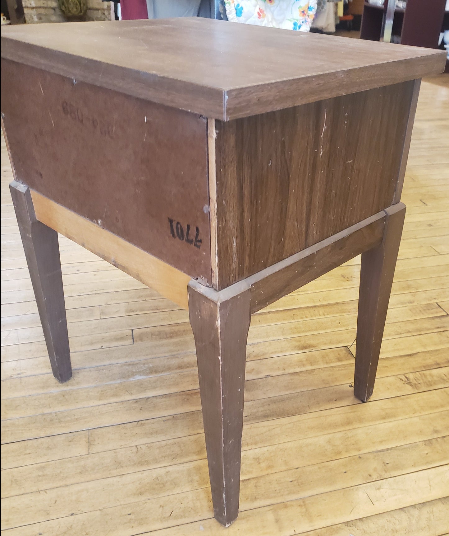 Dark Wood End Table
