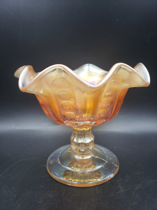 Fenton Marigold Carnival Glass Candy Dish