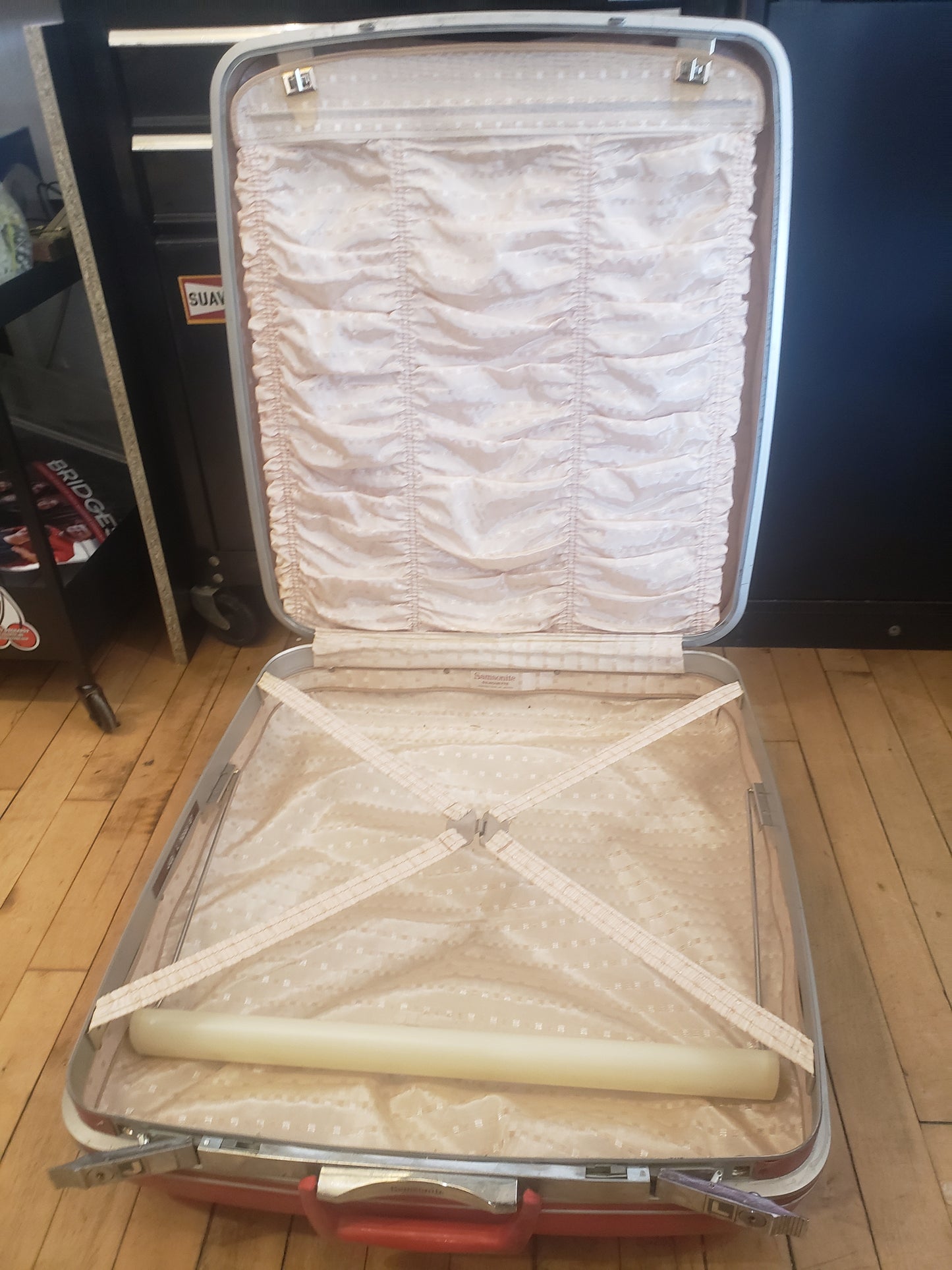 Red Samsonite Hard Suitcase Set