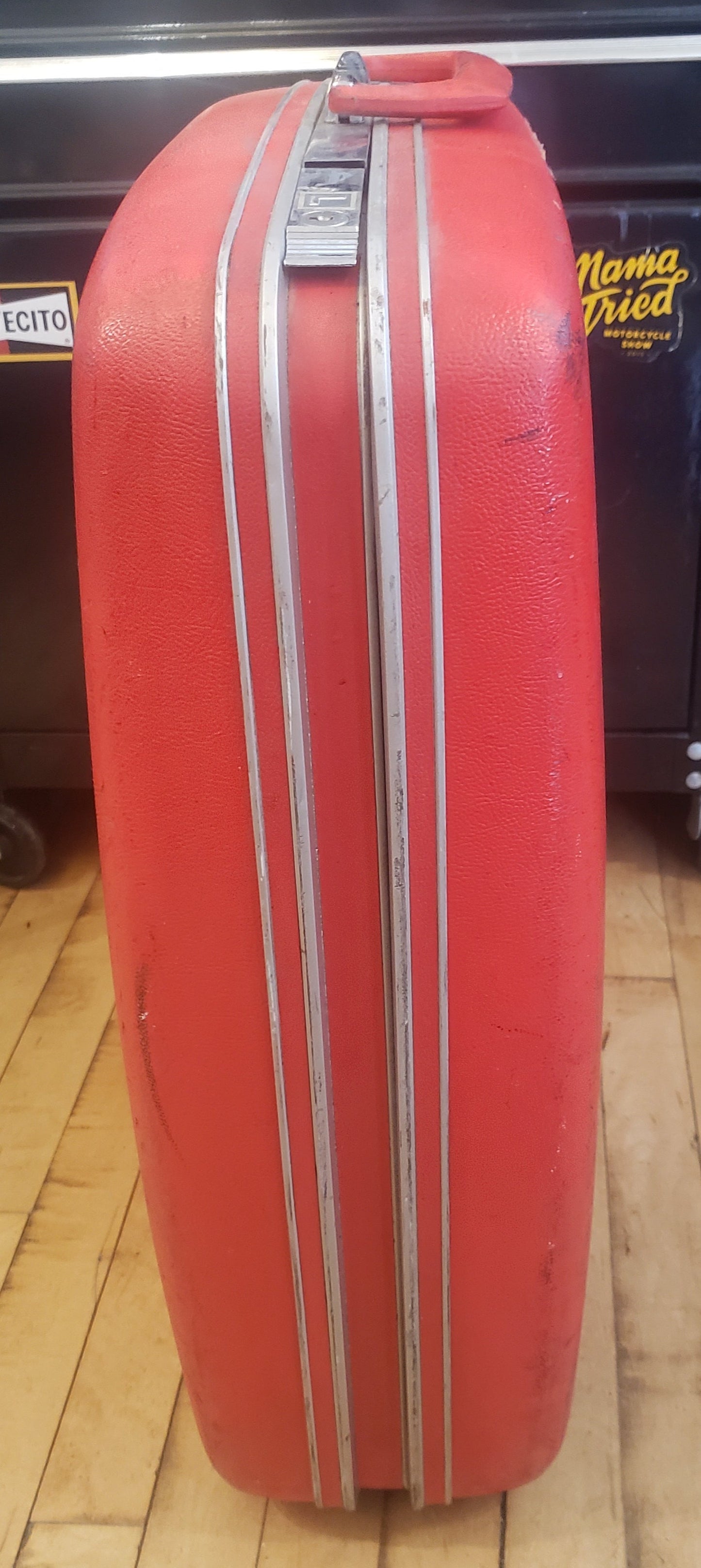 Red Samsonite Hard Suitcase Set