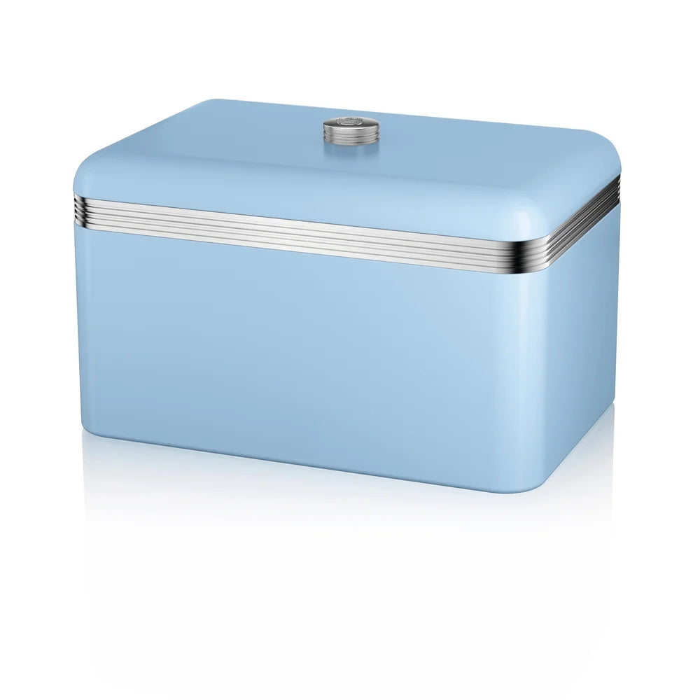 Retro Bread Bin Blue
