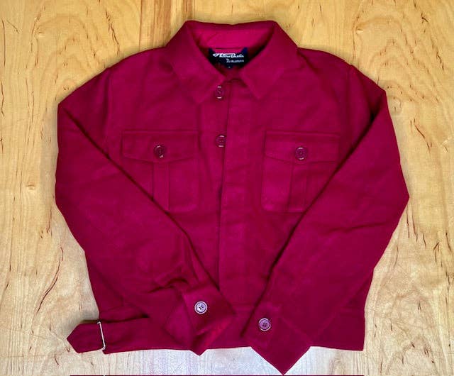 1940's Ida Work Jacket-Cranberry