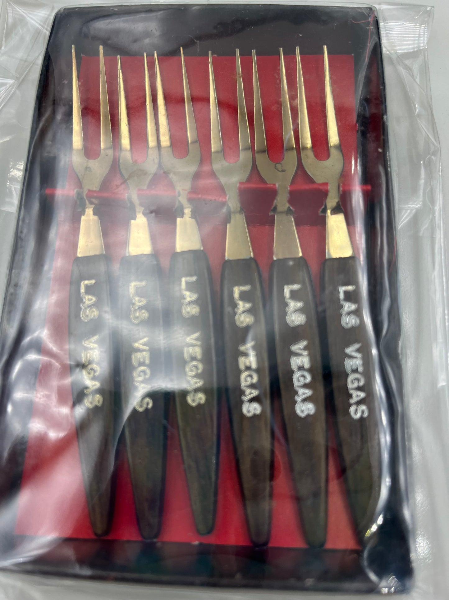 Set of 6 Las Vegas Cocktail Forks