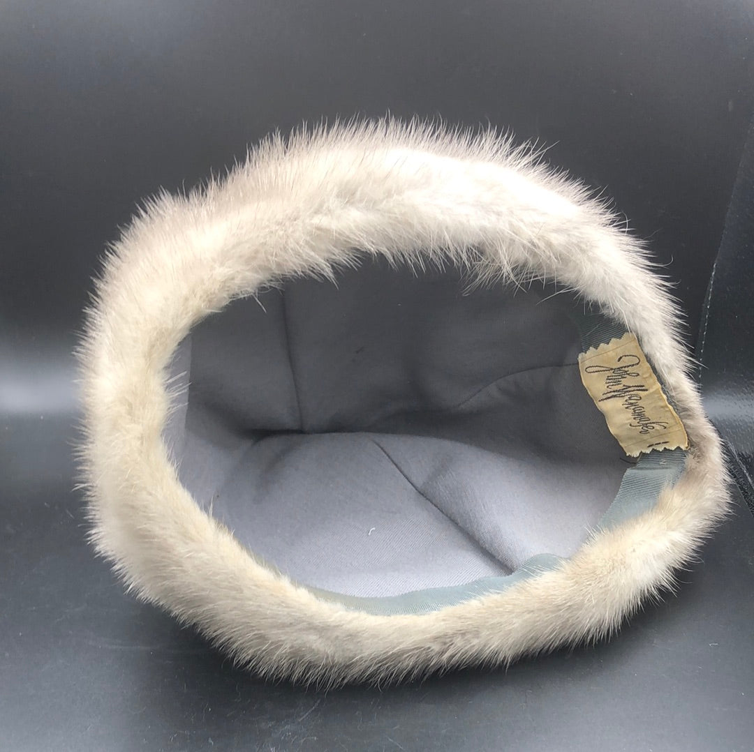 Grey Fox Fur Hat