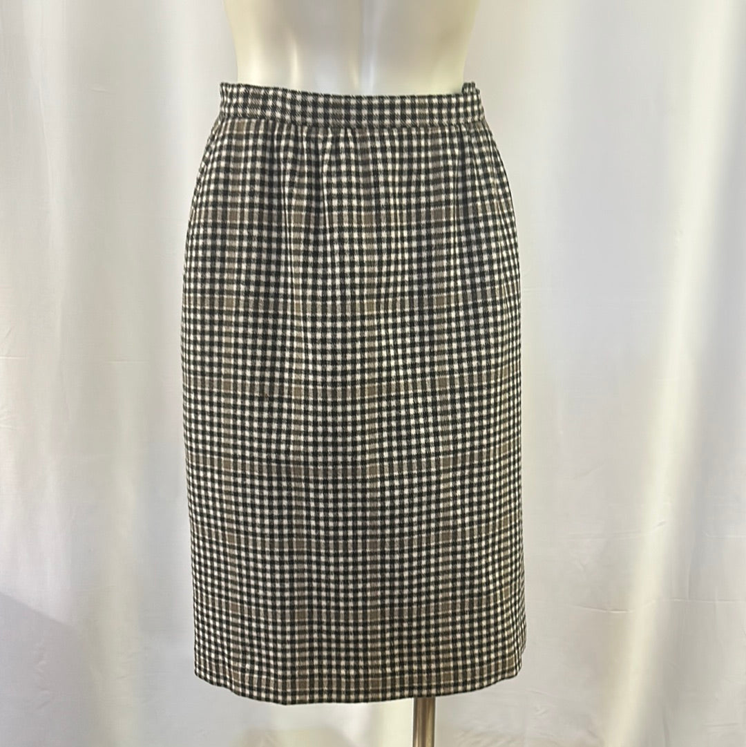 70s Plaid Pendleton wool skirt