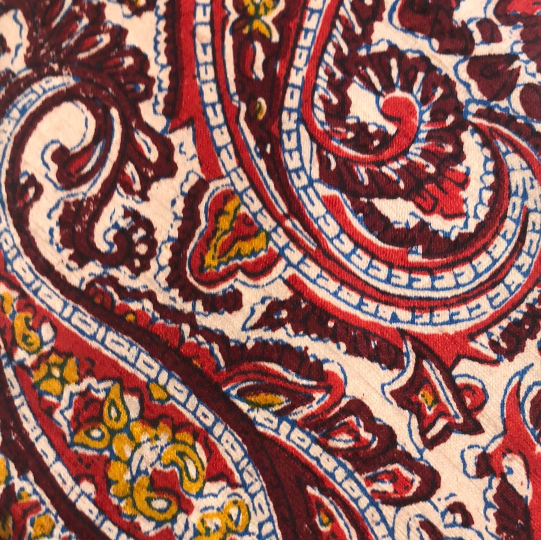 Burgundy paisley tie