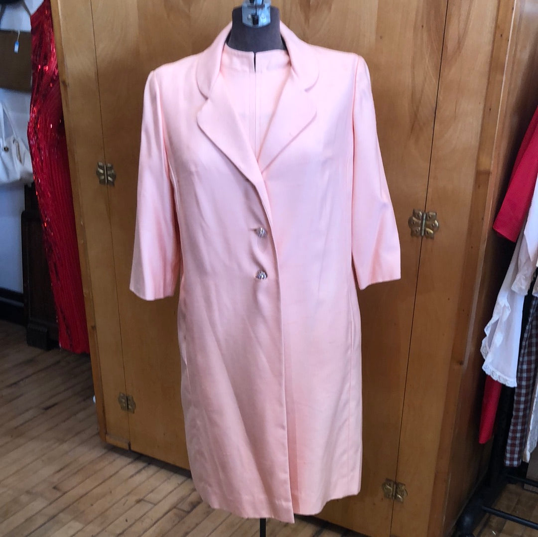 Salmon two piece Dress set