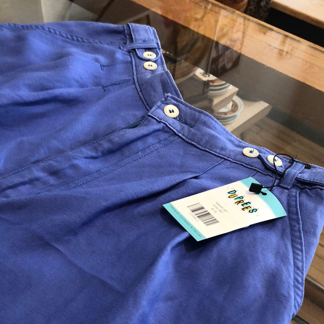 80s Does 40s Periwinkle Blue Shorts