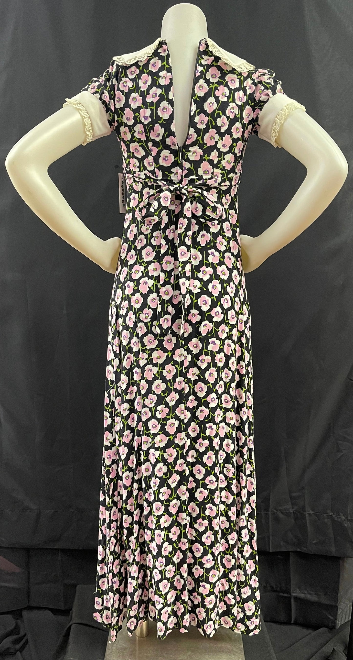 70s Full Length Pansy Gown